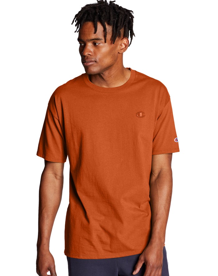 Champion Herre T-Shirts Orange - Classic Jersey - Danmark VQS-670841